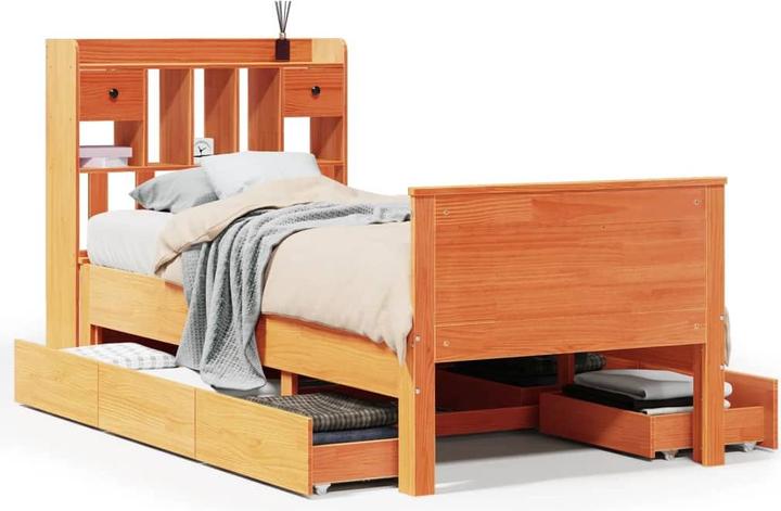 Produktbild vidaXL Bücherregalbett (100 x 200 cm)