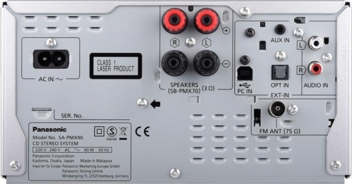 Actual product image Panasonic SC-PMX90 (Bluetooth, CD player, 2x 60 W)