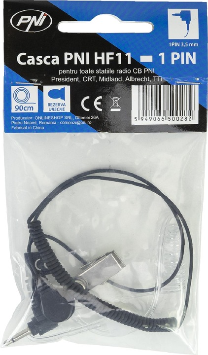 Produktbild PNI HF11 Headset mit 1 Pin 3,5 mm für alle CB-Funkgeräte, President, Midland, Albrecht, TTi