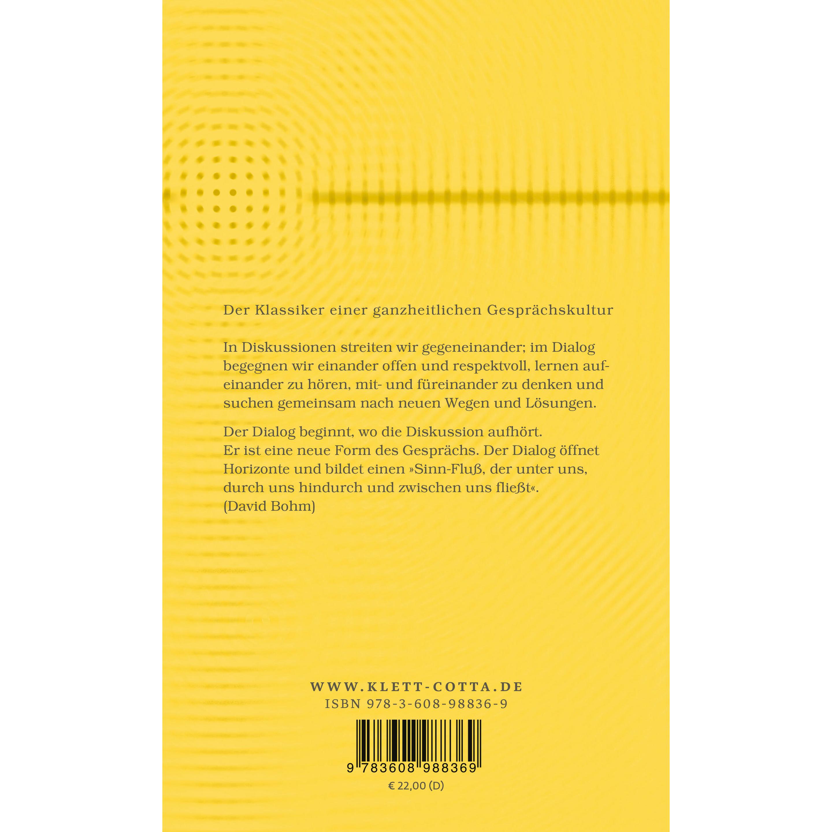 Bohm:Der Dialog, Fachbücher von David Bohm, Lee Nichol, Anke Grube