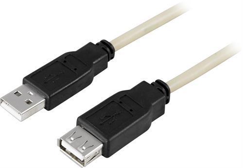 Actual product image MicroConnect USB 2.0 A-A 5m M-F (5 m, USB 2.0)