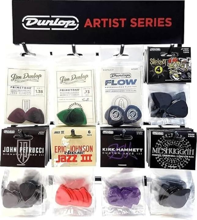 Dunlop Plettro Display Firma Giocatori Pacchetto (72 x)