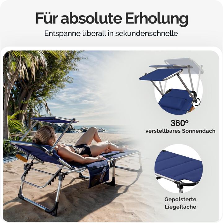 Produktbild Casaria Sonnenliege (210 cm)