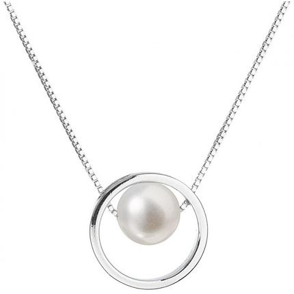 Evolution Group, Halsschmuck, Silver Necklace With Right Pearl Pavon 22025.1 (L)