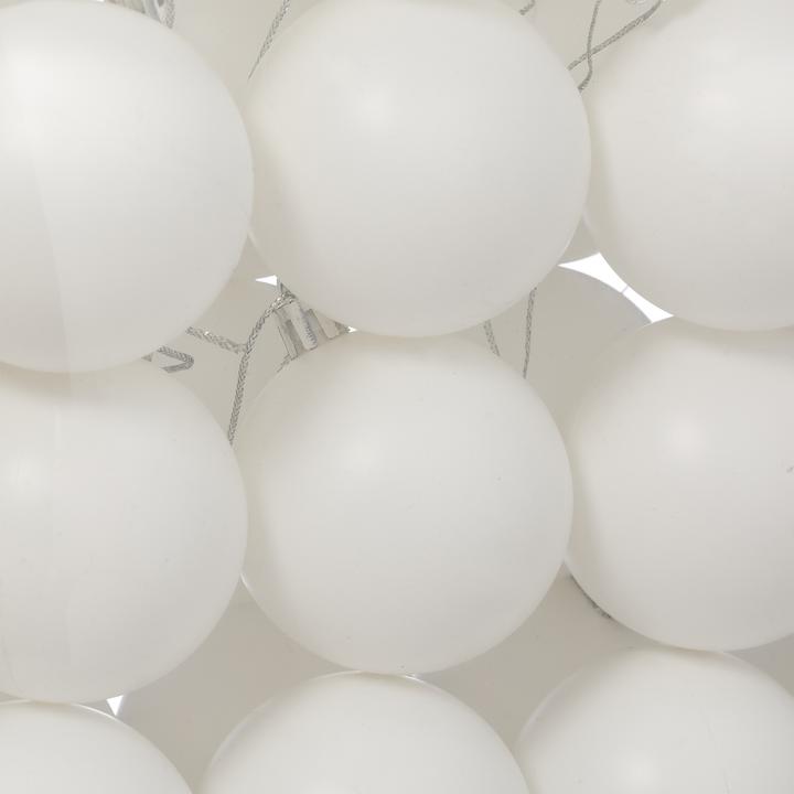 Image du produit Relaxdays - Weihnachtskugeln 50er Set, Weiss/ Silber (50-pièce)