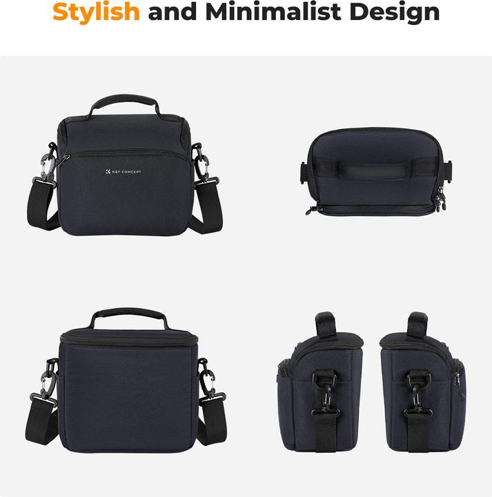 Actual product image K&F Concept Sling Bag 5L Urban Wander 05 (Deep Blue) (Camera shoulder bag, 5 l)