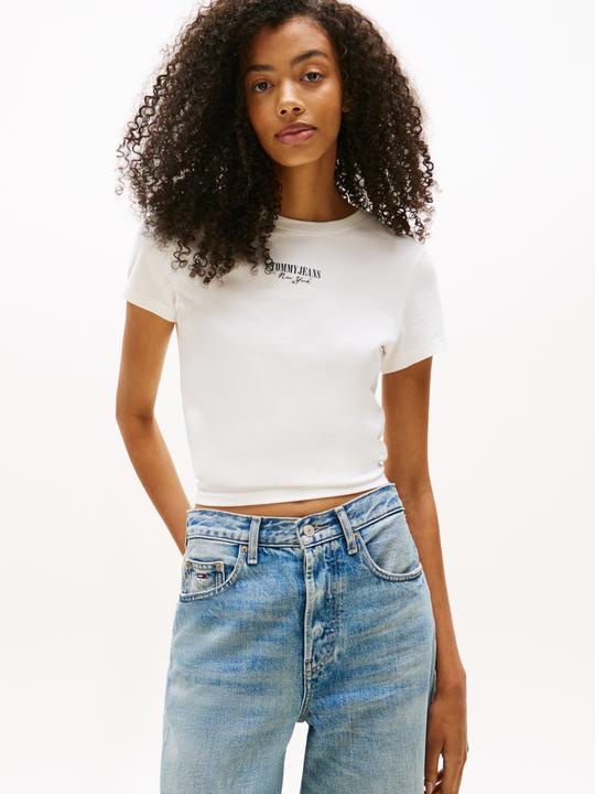 Produktbild Tommy Jeans Tjw Slim Essential Logo2 Tee Ext (L)