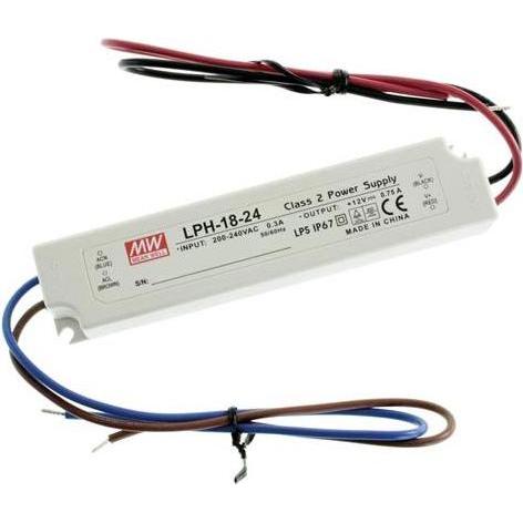MeanWell, Spannungswandler, SCHALTNETZTEIL - 1 AUSGANG - 18 W - 24 V