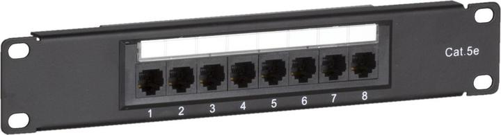 Produktbild DS-IT Patchpanel 10”, 8-fach UTP Patchpanel CAT 5e