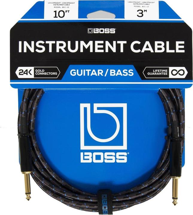 BOSS (Electronics) BIC-10 Instrument Cable (3 m)