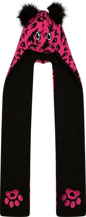 Actual product image Dare2b Childrens/Kids Snowplay Leopard Print 3 in 1 Hat Scarf