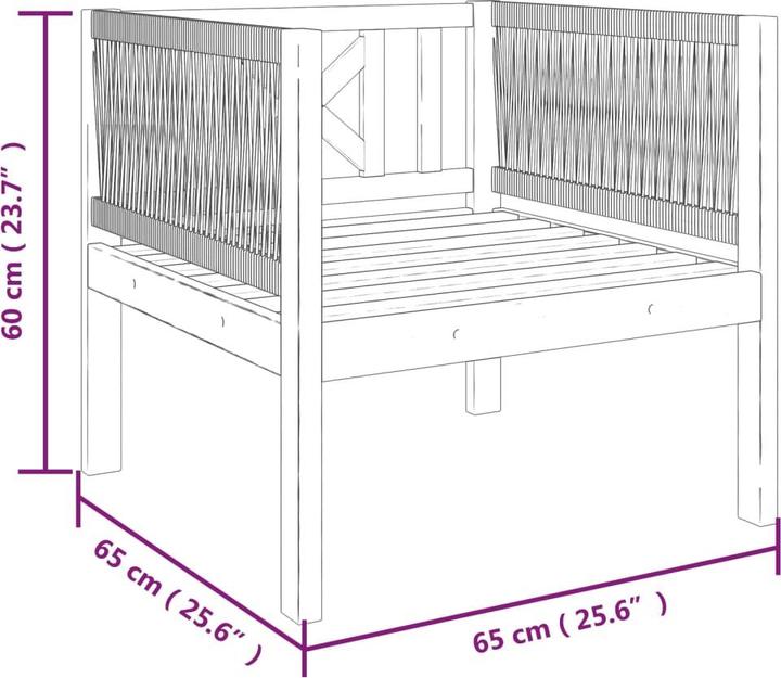 Actual product image vidaXL Gartenstuhl
