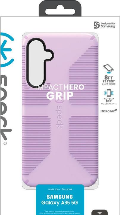 Actual product image speck Impact Hero Grip Samsung Galaxy A35 Purple (Samsung Galaxy A35)