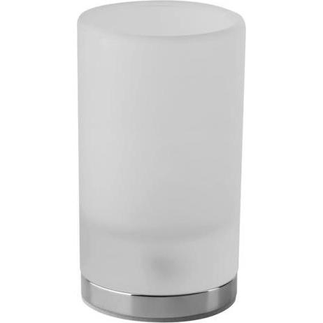 Gessi, Zahnputzbecher, Emporio Glashalter Standversion, aus satiniertem Glas, 38833