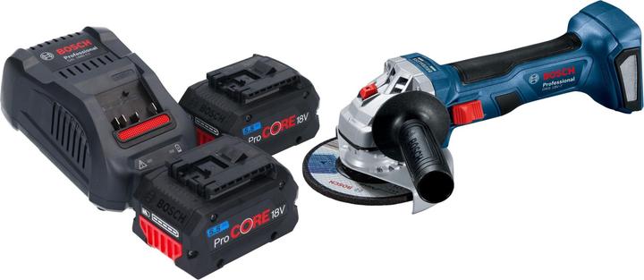 Produktbild Bosch Professional Bosch GWS 18V-7 Professional Akku Winkelschleifer 18 V 115 mm Brushless + 2x ProCORE Akku 5,5 Ah + (115 mm)