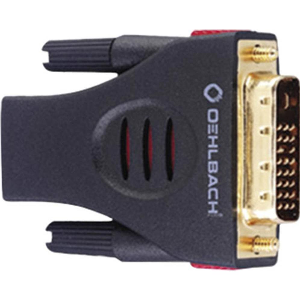 Oehlbach DVI bis (HDMI, 5 cm), Data + Video Adapter, Schwarz