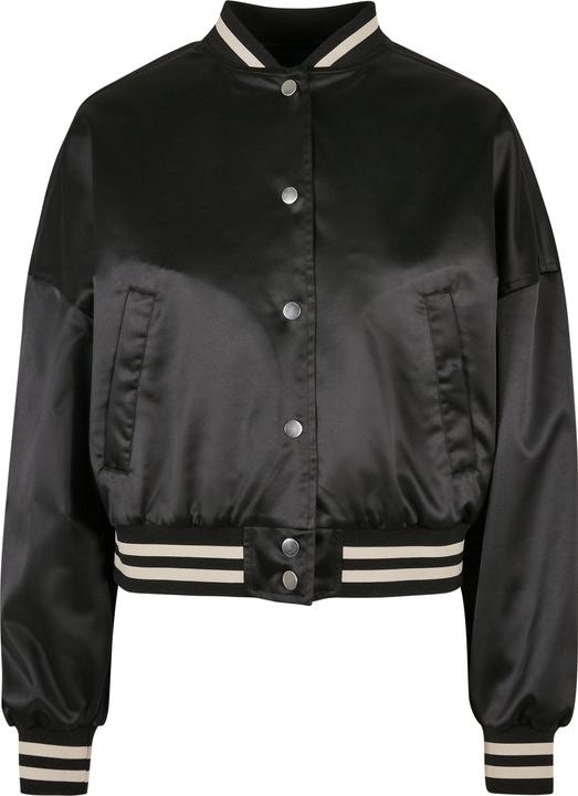 Actual product image Urban Classics Ladies Short Oversized Satin College Jacket (XL)