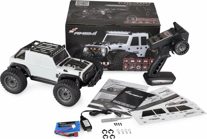 Image du produit Amewi Voiture RC Gantry Cross Truck Li-Ion 1300mAh blanc /14 (RTR Prêt à fonctionner)