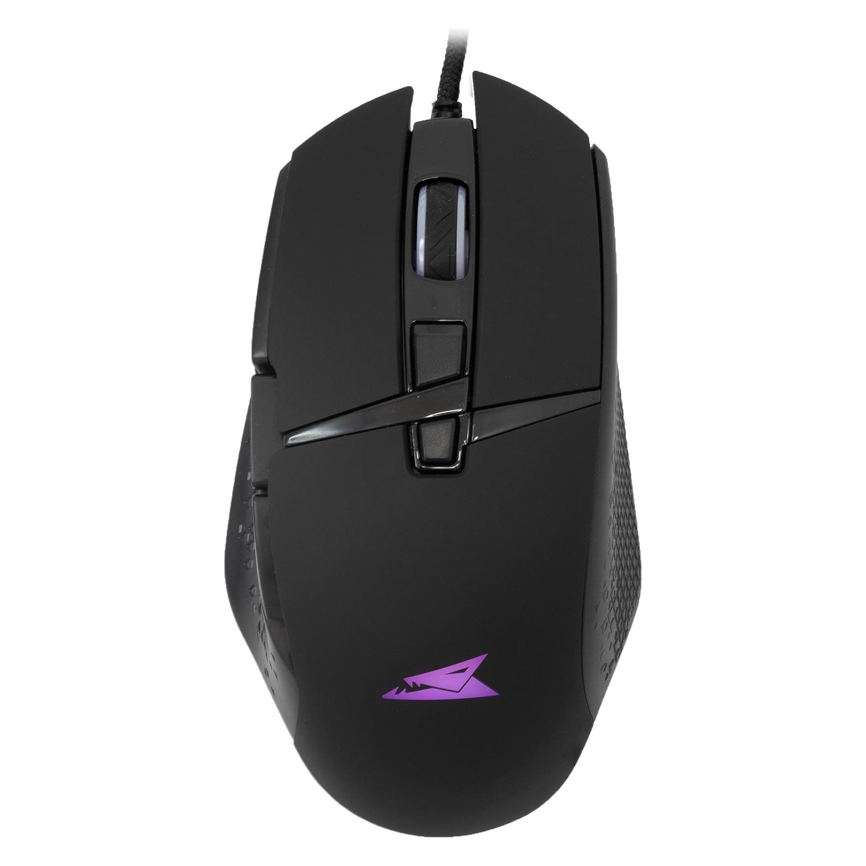 Baracuda Gaming Mouse Raptor, 8D, 6400 Dpi, Black (Bgm-051) (Kabelgebunden), Maus, Schwarz