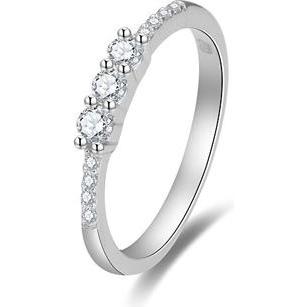 Beneto, Anello, Anello di fidanzamento scintillante con zirconi AGG464 - Circuito: 58 mm (L), (58)