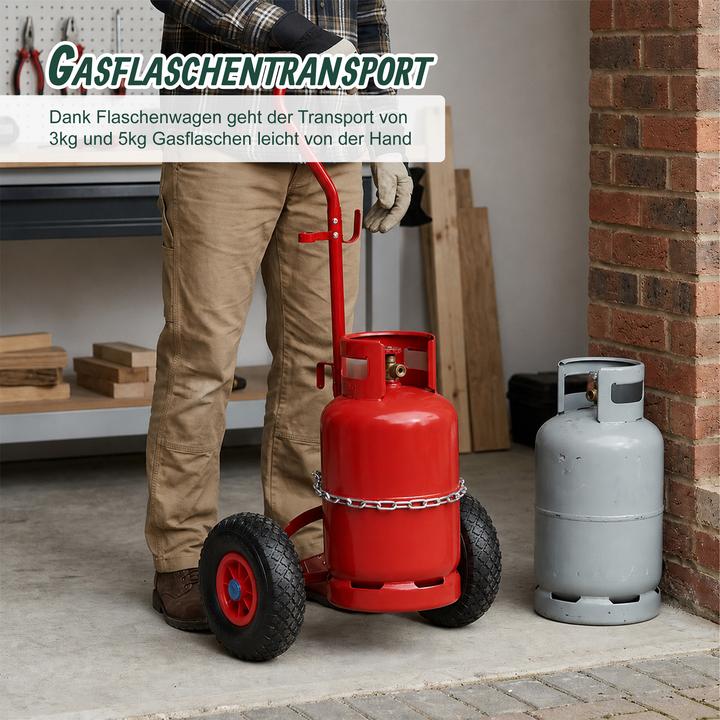 Produktbild Relaxdays Gasflaschenwagen