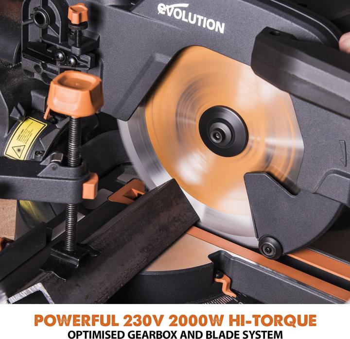 Produktbild Evolution R255SMS+ Multi-Material-Radial-Gehrungssäge 255 mm mit Plus-Paket, 230 V