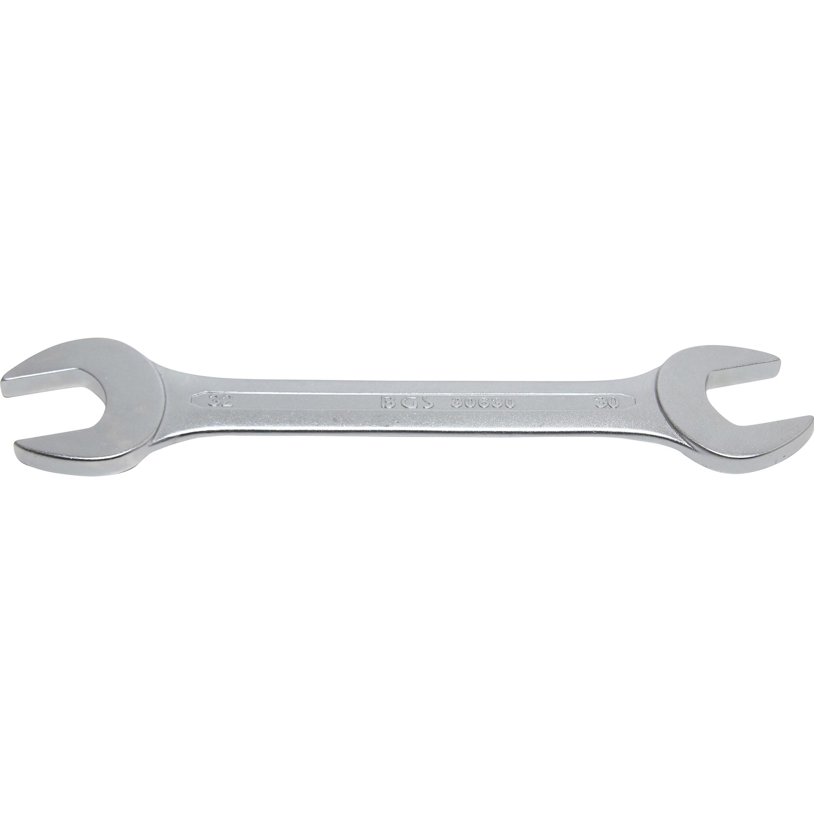 BGS, Schraubenschlüssel, Doppel-Maulschlüssel SW 30 x 32 mm (30 mm, 32 mm)