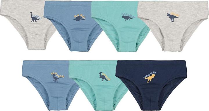 Produktbild La Redoute Collections 7er-Pack Slips Dinosaurier (104, 110, 7er Pack)