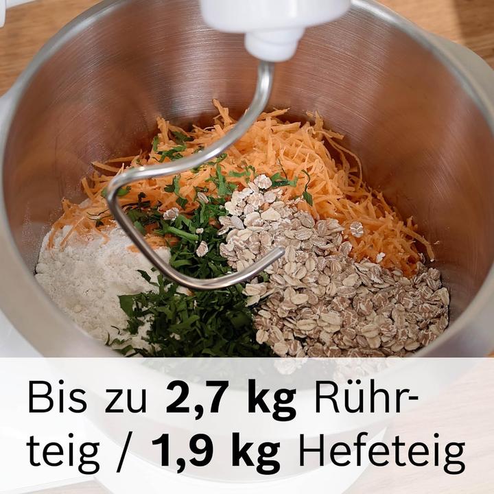 Actual product image Bosch Hausgeräte Series 4, Food processor, MUM 5, 1000 W, white, silver, MUM58210 (1000 W, 3.90 l)