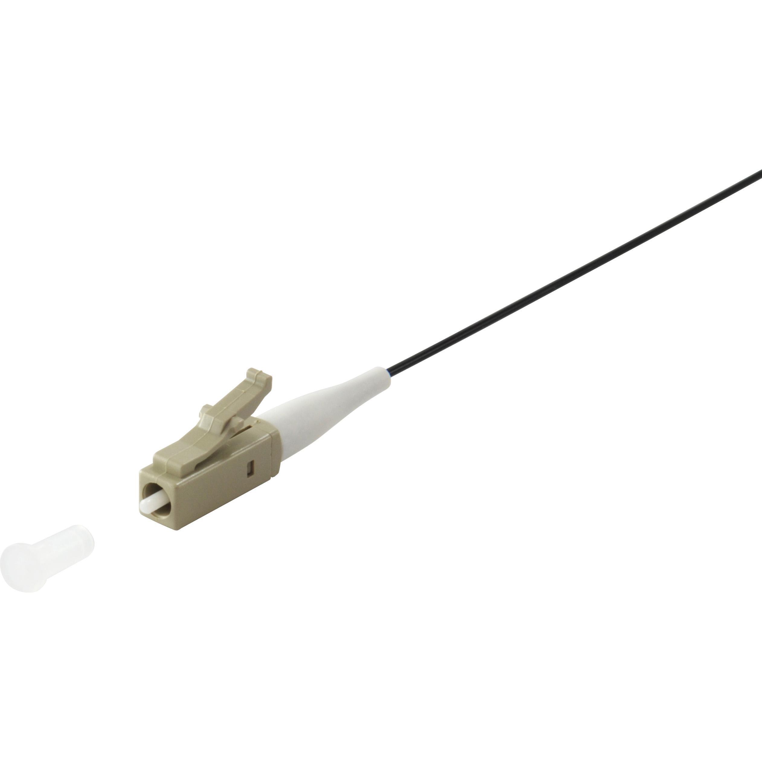 equip Glasfaser LC/PC Pigtail Multi Mode Duplex OM3 (0.50 m), Netzwerkkabel
