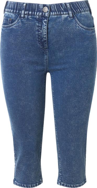 Produktbild Ulla Popken Capri Sarah, Denimsweat, Jeansoptik, Gürtelschlaufen (46)