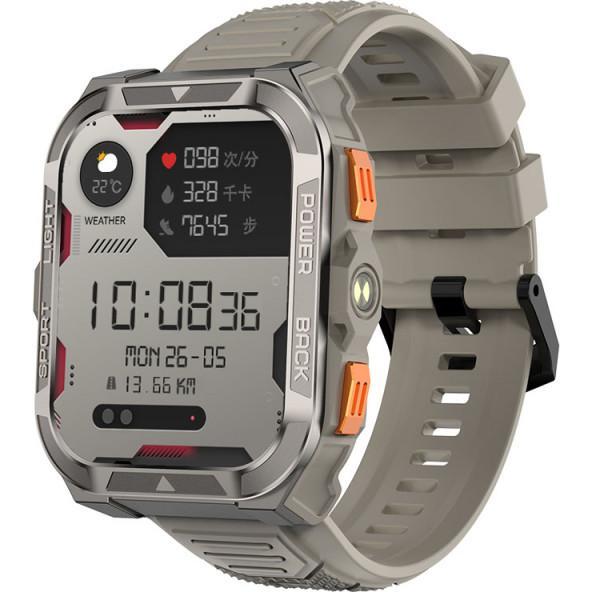 Blackview W80 Pro (Montre connectée - 1.91" - Position GPS précise) Kaki, Smartwatch