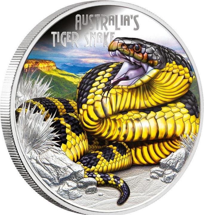 Produktbild The Perth Mint Silber Deadly & Dangerous 1 oz PP - Tigerotter 2025 (999.90, 2025)