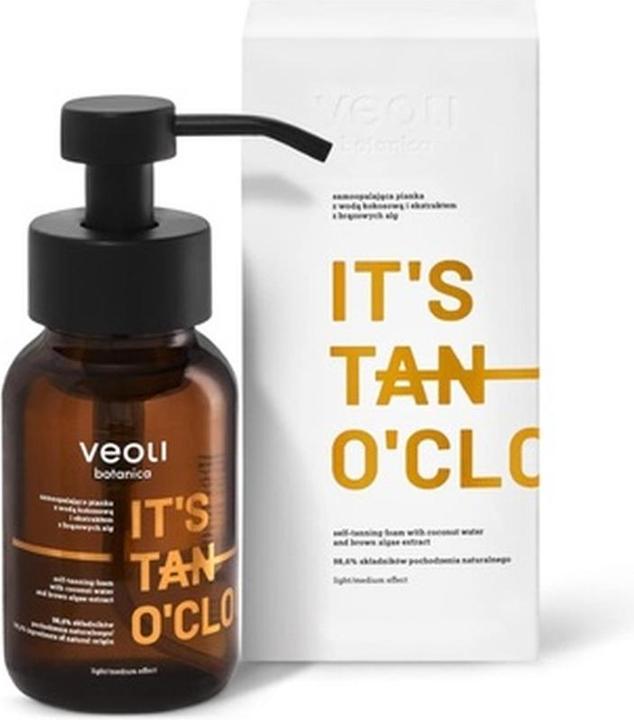 Actual product image Veoli Botanica It's Tan O'clock self-tanning foam with Coconut Water and Brown A (Self tanning foam, 240 ml)