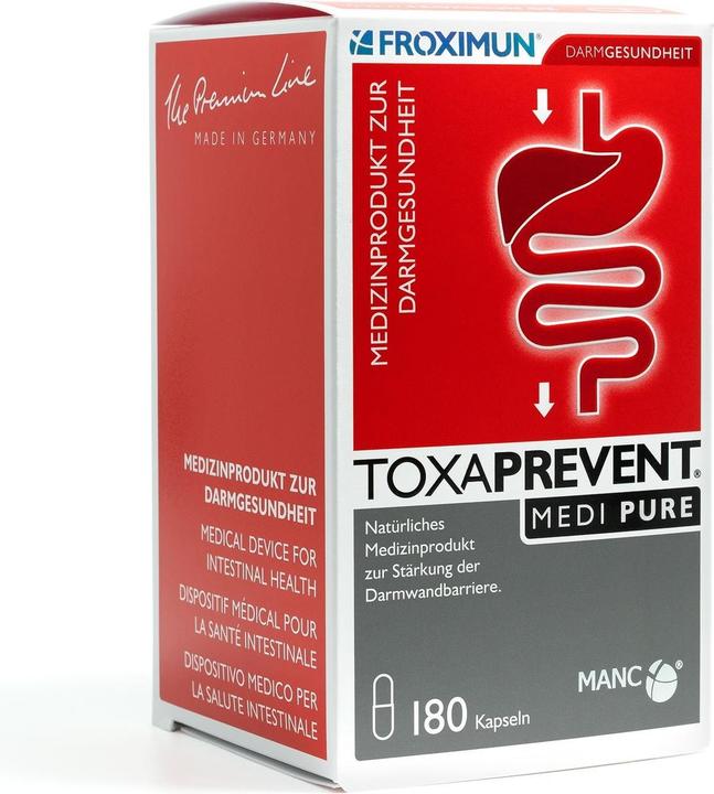 Actual product image Froximun Toxaprevent Medi PURE (180 Piece, Capsules, 142 g)