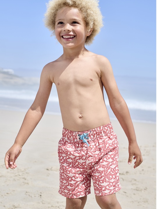 Image du produit Vertbaudet Jungen Badehose mit Hai-Motiven (158)