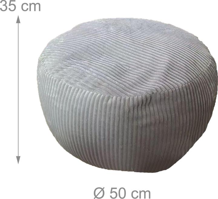 Actual product image Relaxdays Cord pouf