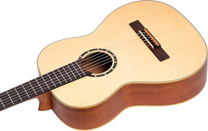 Immagine prodotto Ortega Chitarra da Concerto Serie Famiglia Mano Sinistra Natura (Chitarra classica, Collo in legno di Nato, Fondo e fasce in mogano, Piano in legno massiccio di cedro)