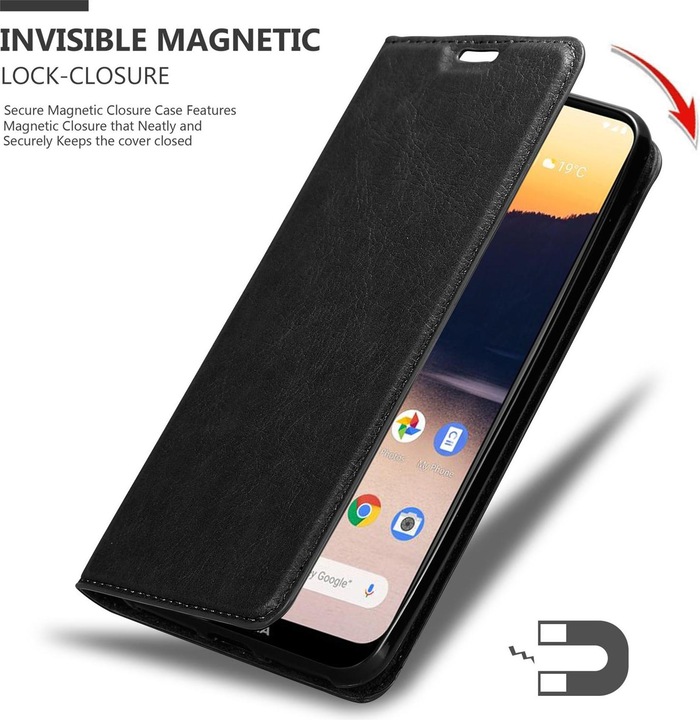 Actual product image Cadorabo Book Invisible Magnet Cover (Nokia 2.3)