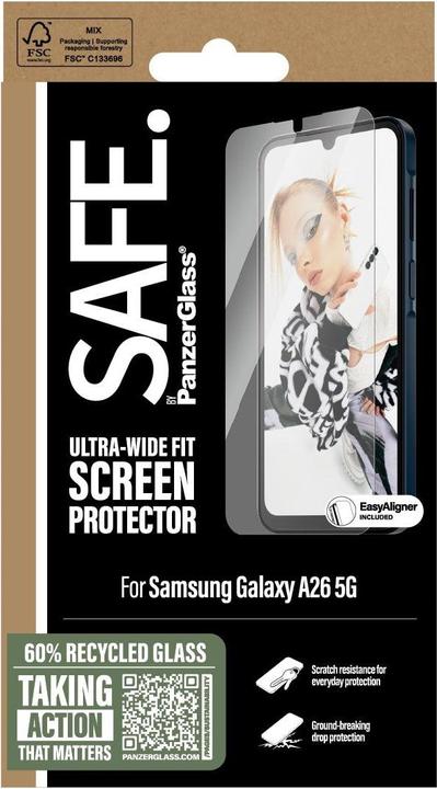 Produktbild PanzerGlass Safe By Scrn (1 Stk., Samsung Galaxy A26)