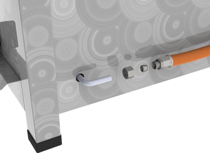 Actual product image ChattenGlut 6-burner gas roaster with individual stainless steel rods as grates (27 kW)