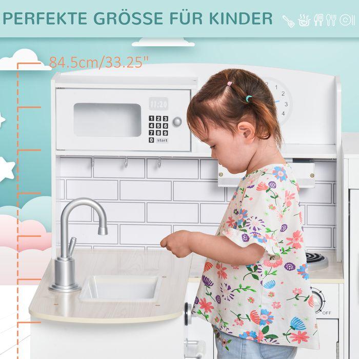 Produktbild Swisshandel24 Kinderküche Spielküche mit elektronischem Wasserspender, Backofen, Weiss