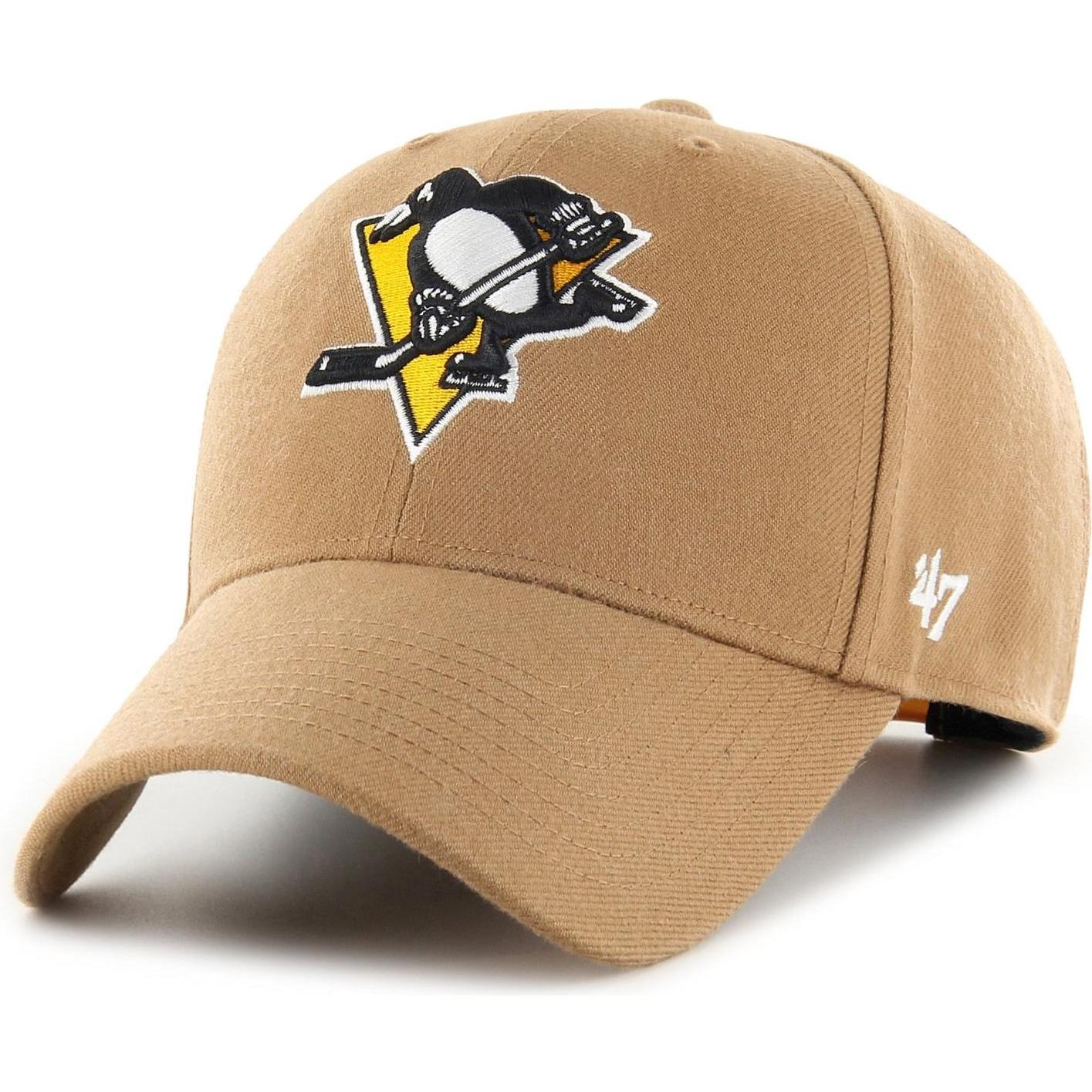 47 Brand, Herren, Cap, NHL Pittsburgh Penguins, Beige