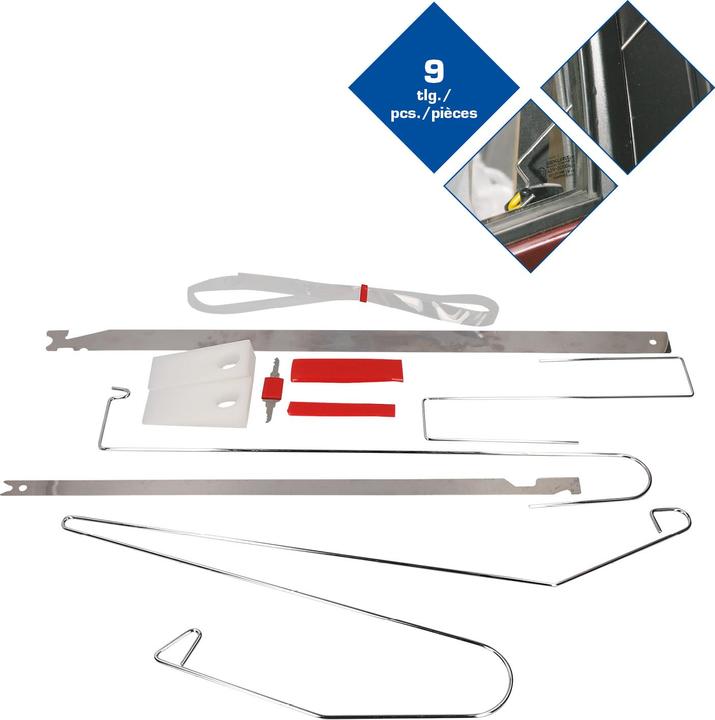 Actual product image KS Tools Werkzeuge-Maschinen GmbH Car door opener set, 9 pcs.