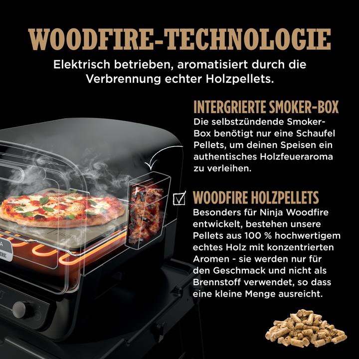 Actual product image Ninja OO101CH Woodfire Ofen, Pizzaofen & Smoker