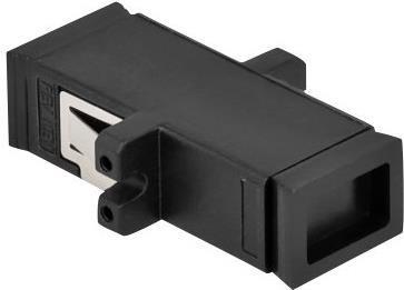 Actual product image Delock Fibre optic coupling MTRJ socket to MTRJ socket black