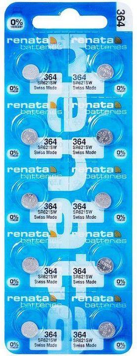 Actual product image Renata 364 / SR621SW (10 pcs., SR60, 19 mAh)