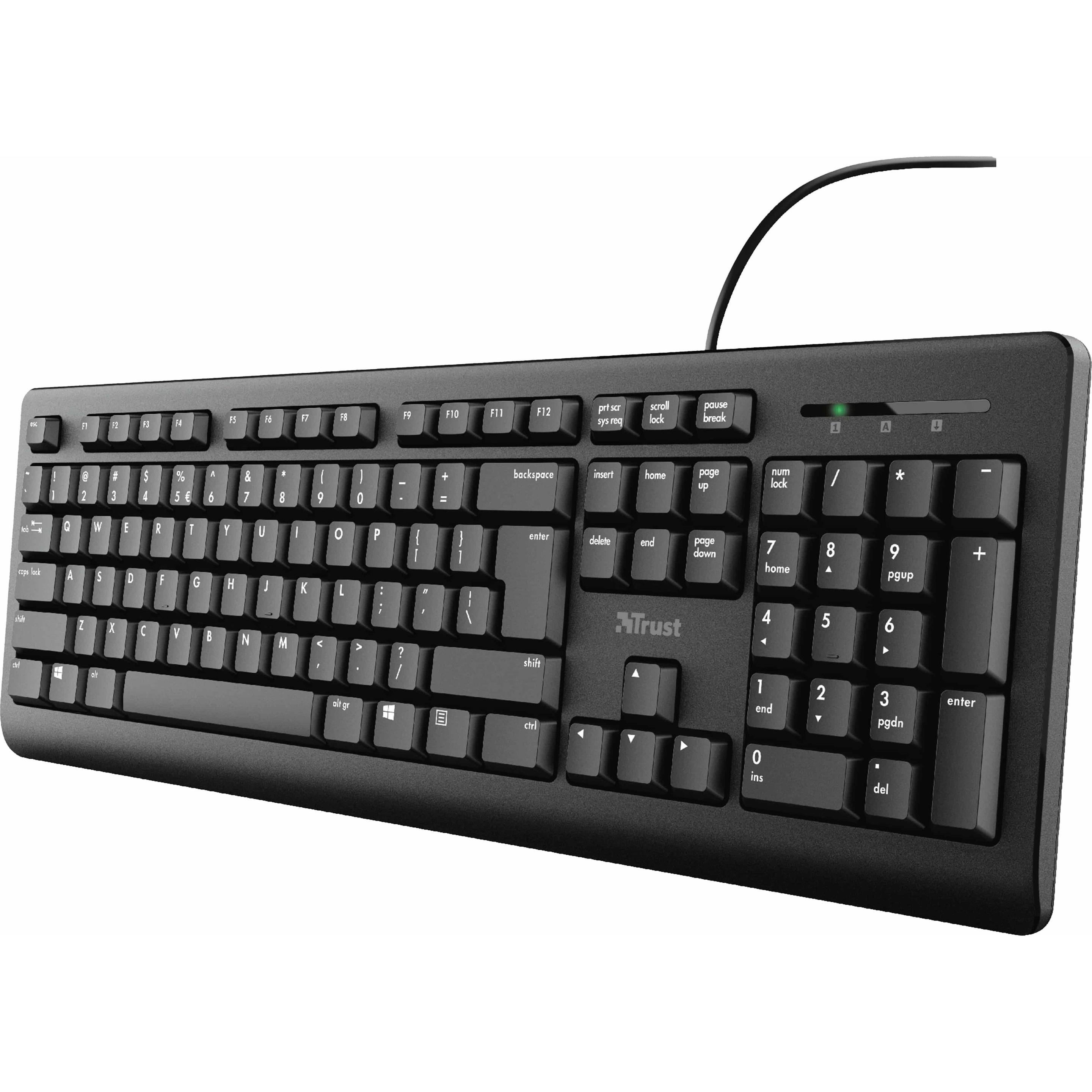 Thumbnail - Trust TK-150 (DE, Kabelgebunden), Tastatur, Schwarz