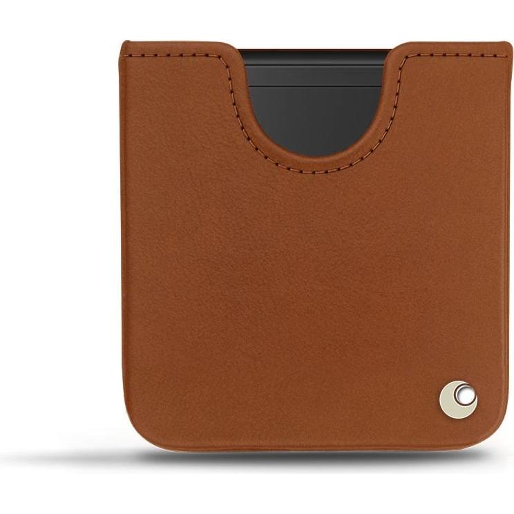 Noreve Lederschutzhülle (Samsung Galaxy Z Flip), Smartphone Hülle, Braun
