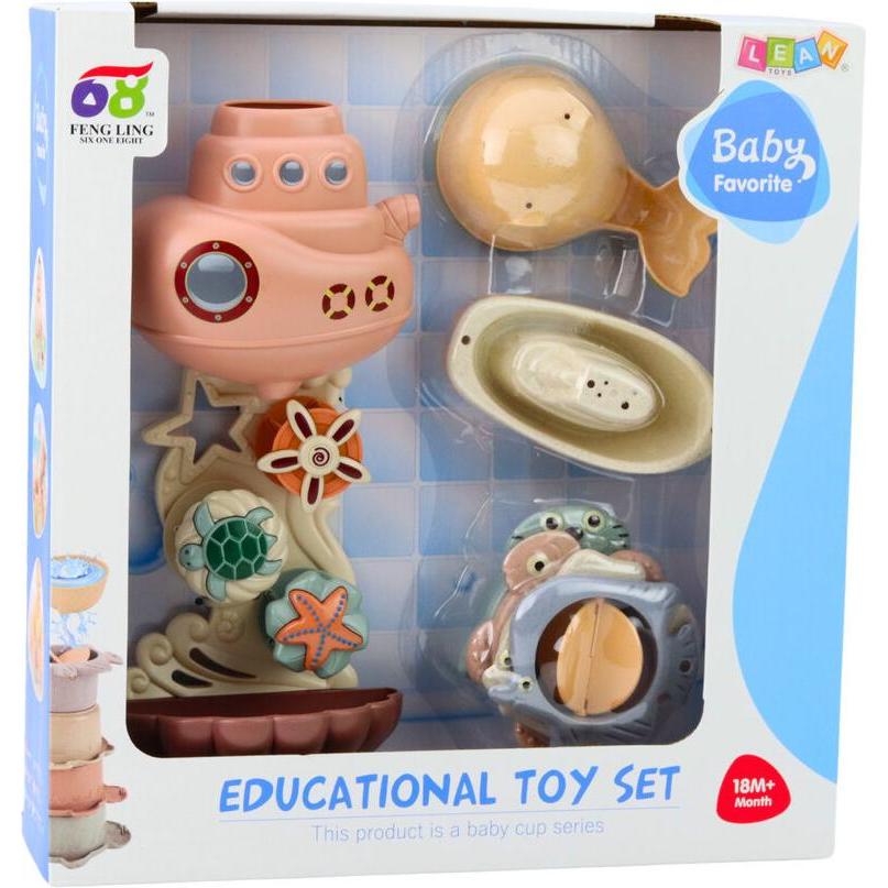 Lean Toys Lean Badespielzeug Unterwasserschiff Cups Saugnäpfe 9El